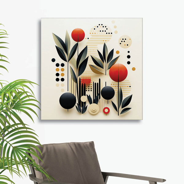 Gardenia Abstract Wall Painting