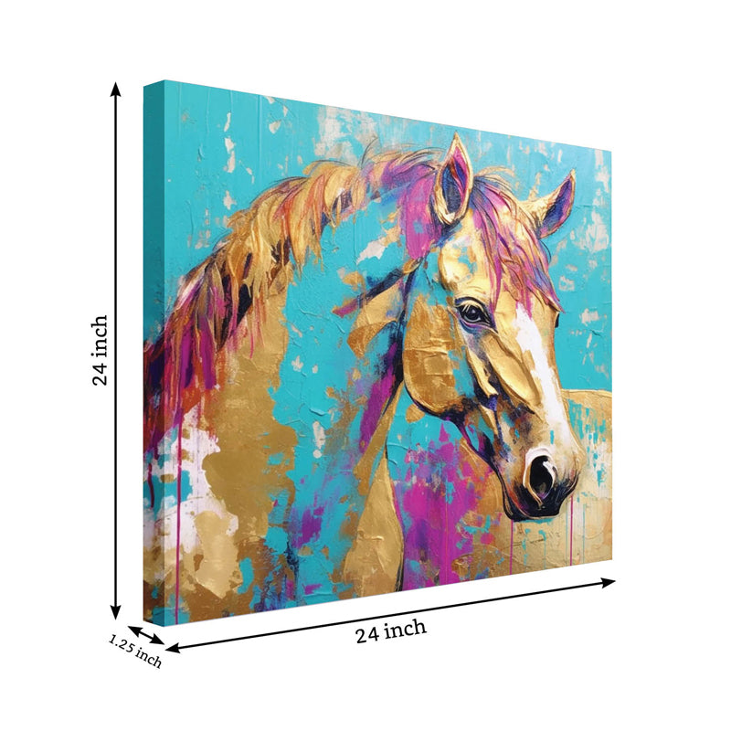 Buy Horse Hues Wall Painting Wall Art & Paintings from Vaaree