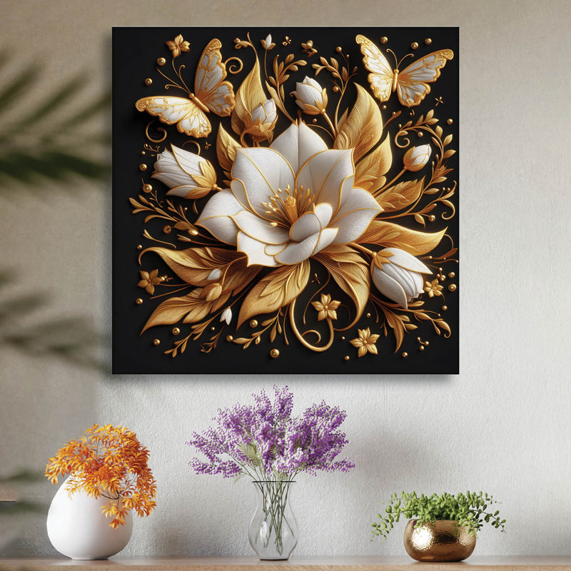 Buy Mana Floral Wall Painting Wall Art & Paintings from Vaaree