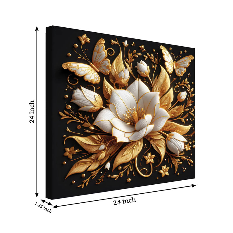 Buy Mana Floral Wall Painting Wall Art & Paintings from Vaaree