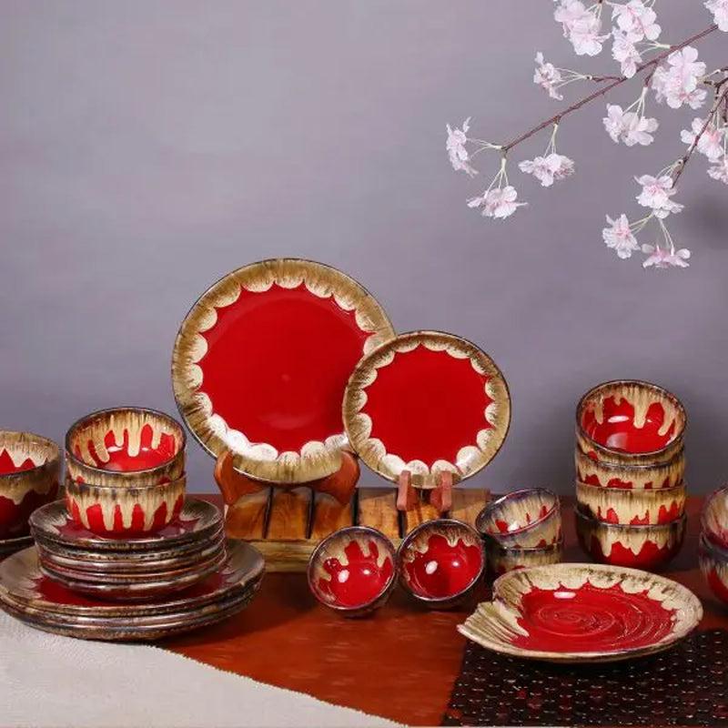 Buy Gramae Handmade Dinner Set - Fifty Four Piece Set Dinner Set from Vaaree