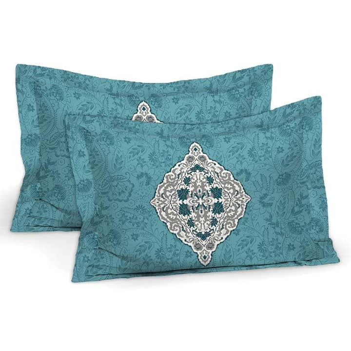 Buy Koyena Floral Printed Bedsheet - Turquoise at Vaaree online | Beautiful Bedsheets to choose from