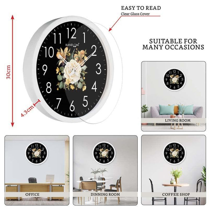 Buy Dark Bloom Wall Clock at Vaaree online | Beautiful Wall Clock to choose from