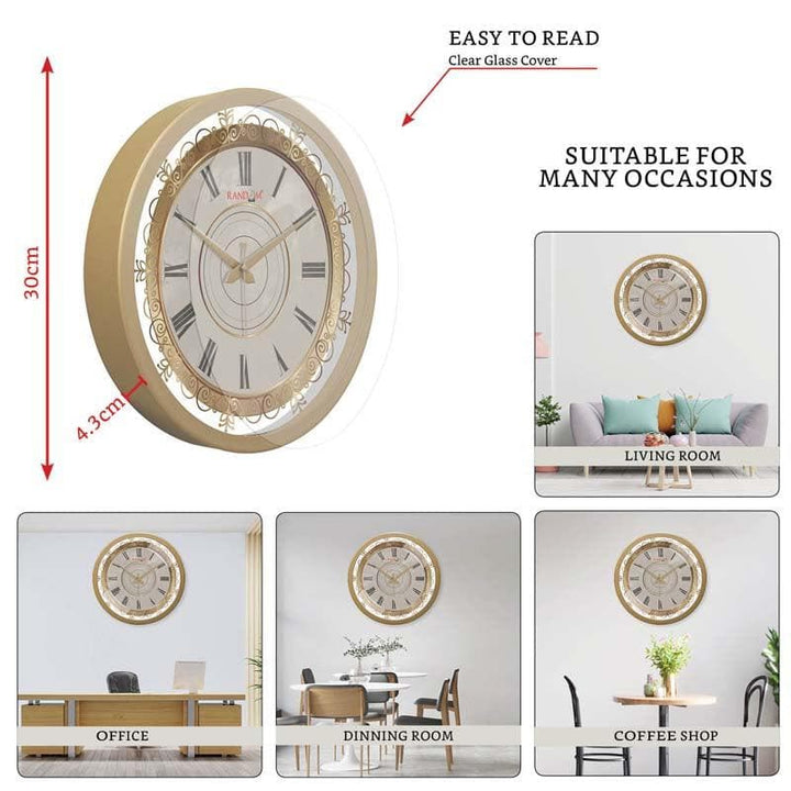 Buy Classy Embossed Wall Clock at Vaaree online | Beautiful Wall Clock to choose from