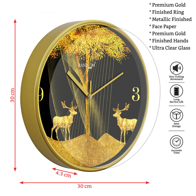 Buy Quinlan Sweep Silent Wall Clock Wall Clock from Vaaree