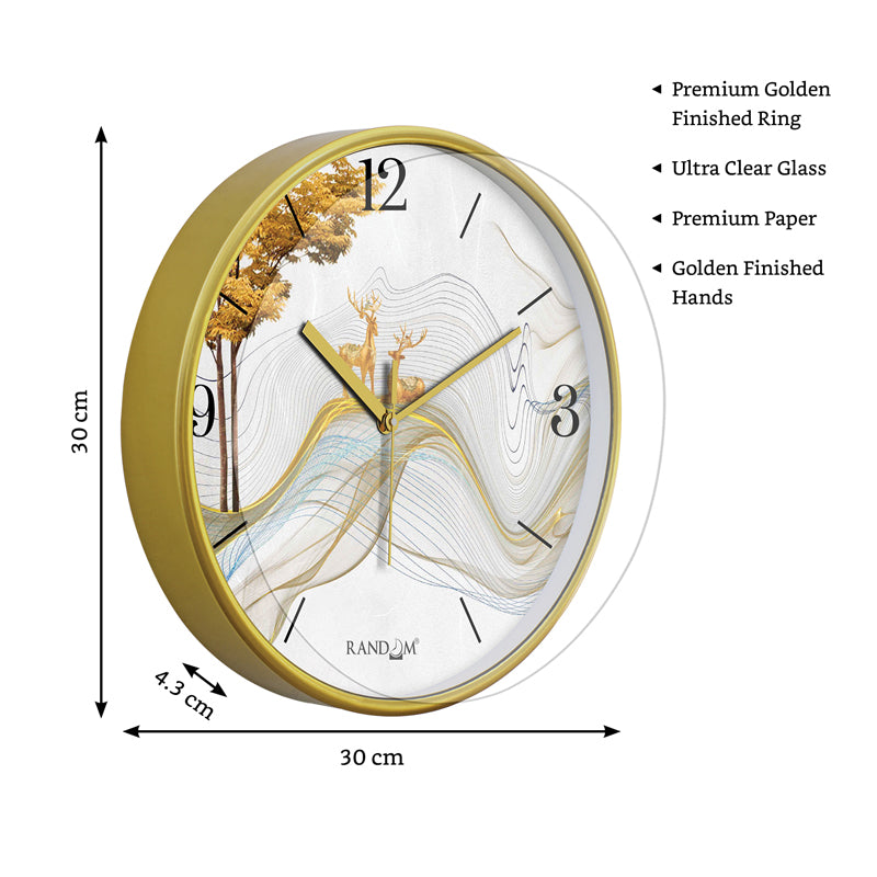 Buy Mireille Sweep Silent Wall Clock Wall Clock from Vaaree