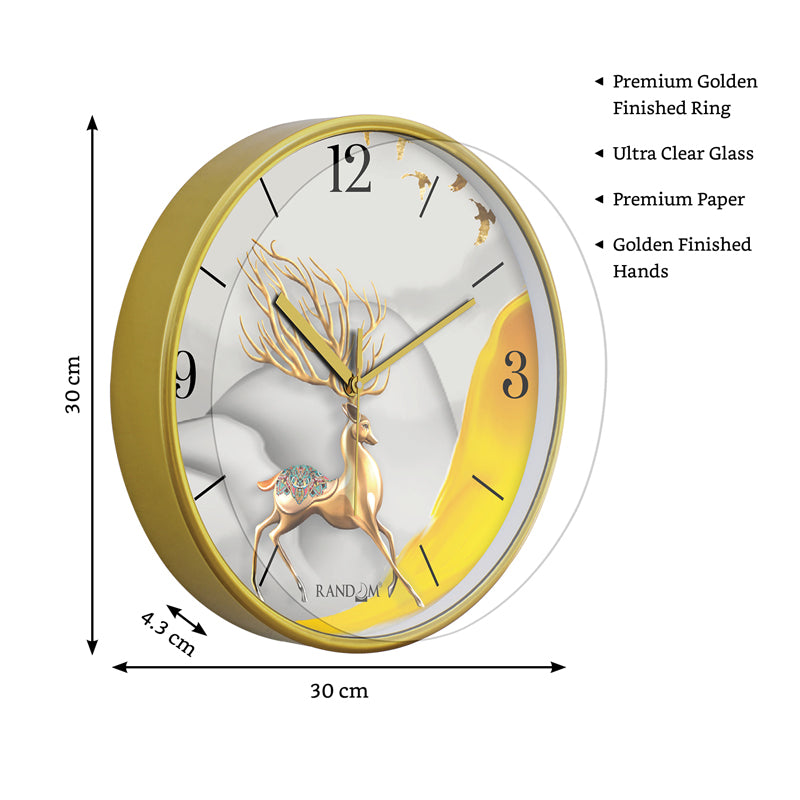 Buy Pasha Sweep Silent Wall Clock Wall Clock from Vaaree