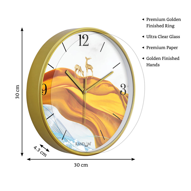 Buy Rhea Sweep Silent Wall Clock Wall Clock from Vaaree