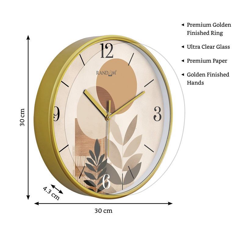 Buy Abel Sweep Silent Wall Clock Wall Clock from Vaaree