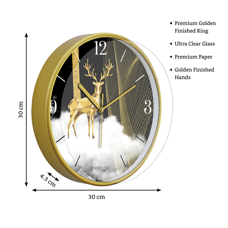 Buy Hiro Sweep Silent Wall Clock Wall Clock from Vaaree