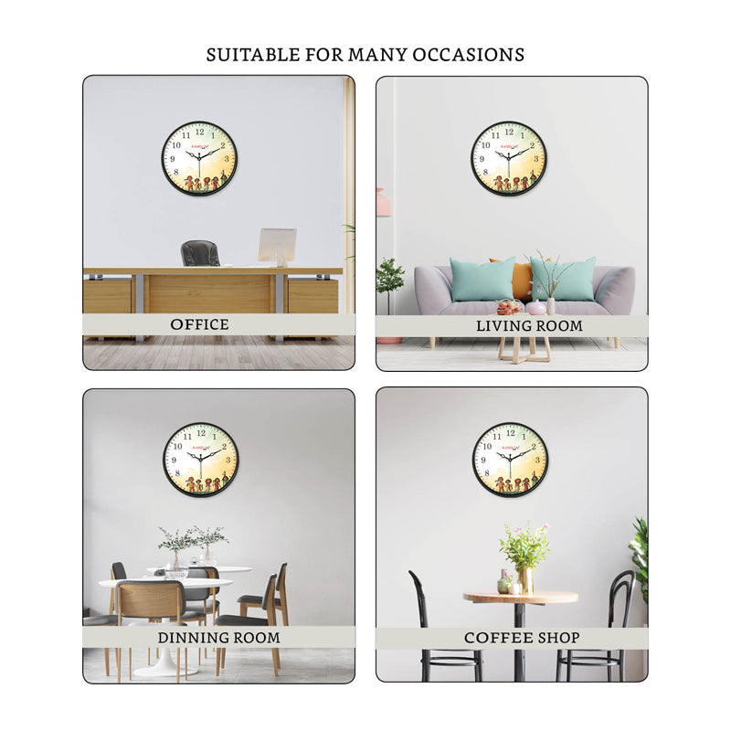 Buy Agustin Sweep Silent Wall Clock Wall Clock from Vaaree