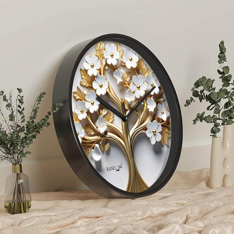 Buy Thaniel Floral Wall Clock Wall Clock from Vaaree