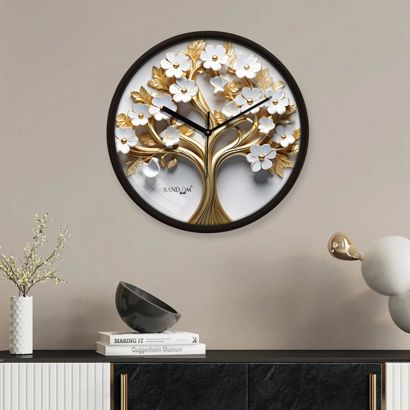 Buy Thaniel Floral Wall Clock Wall Clock from Vaaree