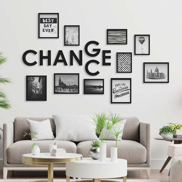 Buy Chance & Change Photo Frame Collage - Set Of Ten at Vaaree online | Beautiful Photo Frames to choose from