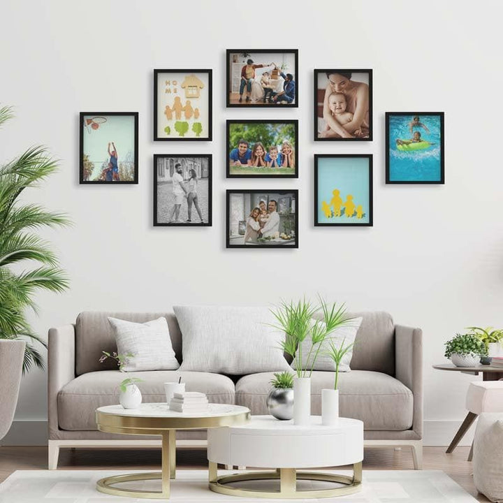 Buy Frame Fables Photo Frame Collage (Black)- Set Of Nine at Vaaree online | Beautiful Photo Frames to choose from