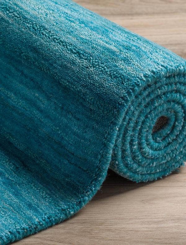 Buy Aylin Hand Woven Rug - Blue Rugs from Vaaree