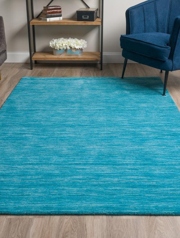 Buy Aylin Hand Woven Rug - Blue Rugs from Vaaree