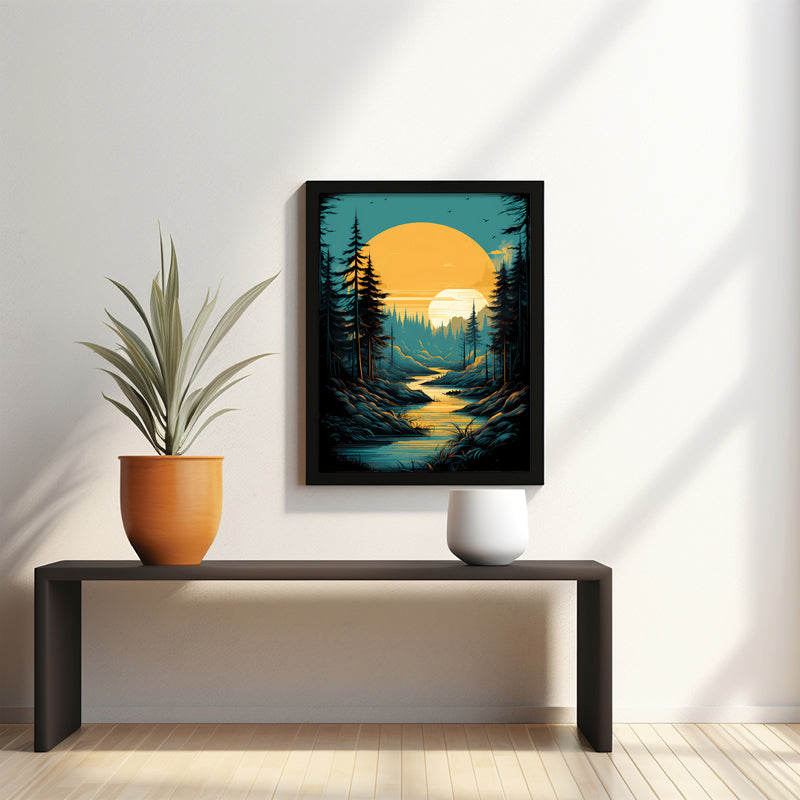 Buy Dawn Flow Wall Art Wall Art & Paintings from Vaaree