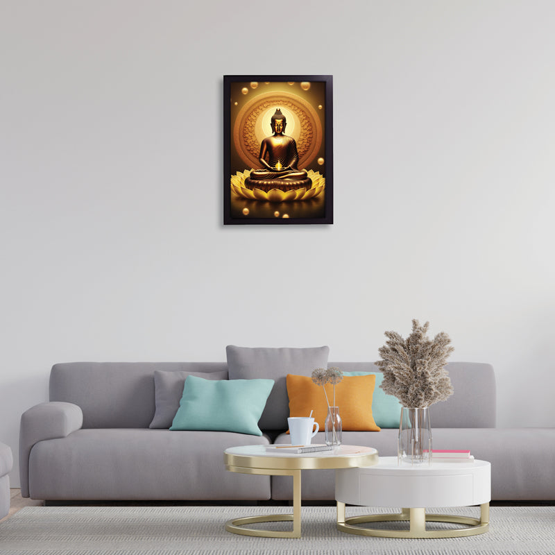 Buy Golden Serene Buddha Wall Art Wall Art & Paintings from Vaaree