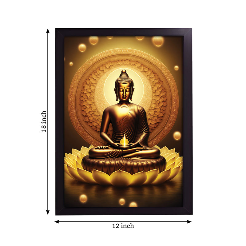 Buy Golden Serene Buddha Wall Art Wall Art & Paintings from Vaaree