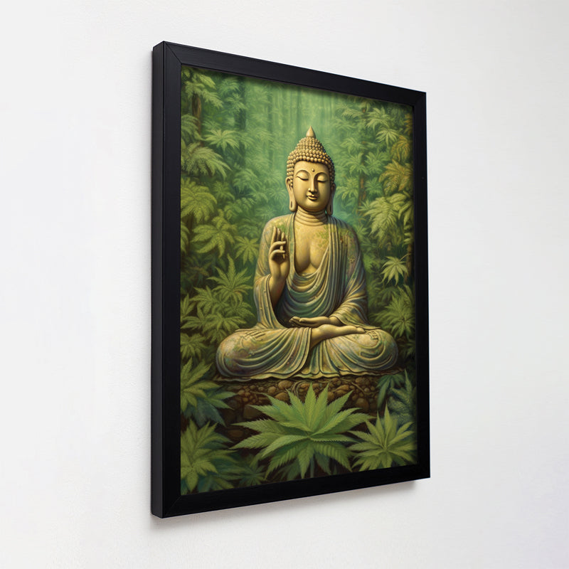 Buy Meditating Buddha Jungle Wall Art Wall Art & Paintings from Vaaree