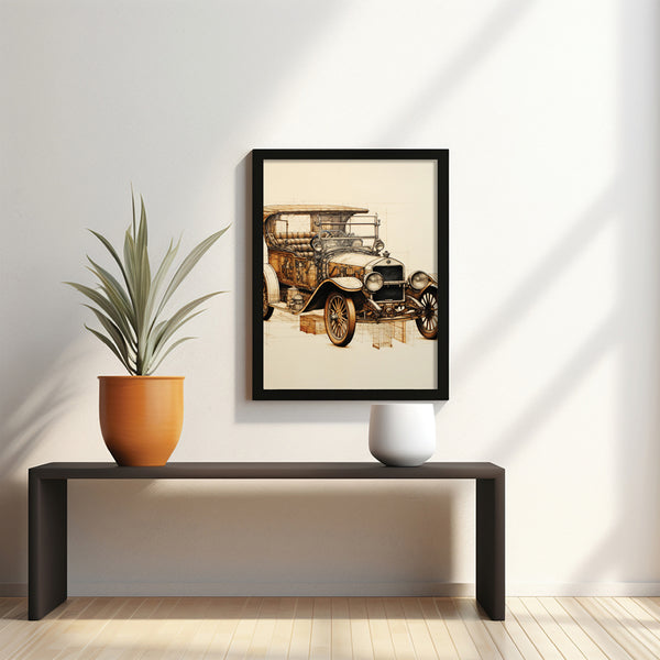 Vintage Wagon Wheels Wall Arts