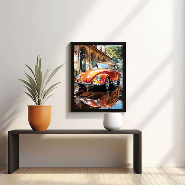 Vintage Orange Vista Wall Art