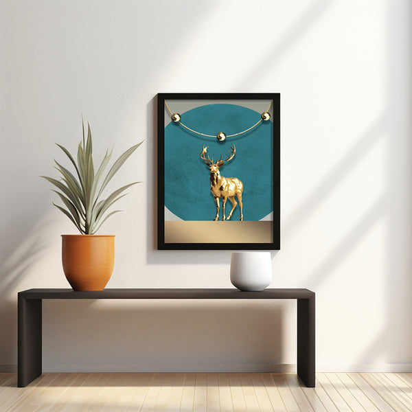 Deer Retto Wall Art