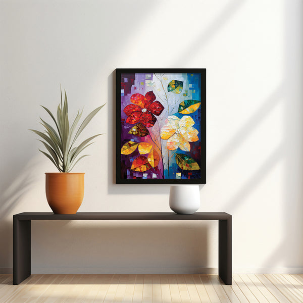 Pixel Bloom Wall Art