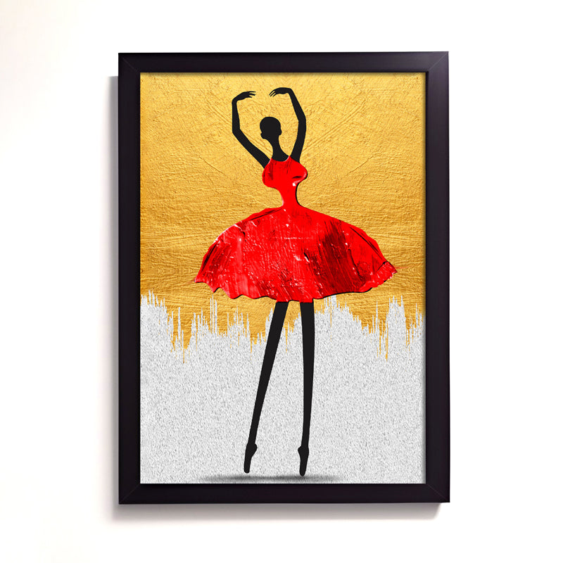 Buy Bellarina In Red Wall Art Wall Art & Paintings from Vaaree