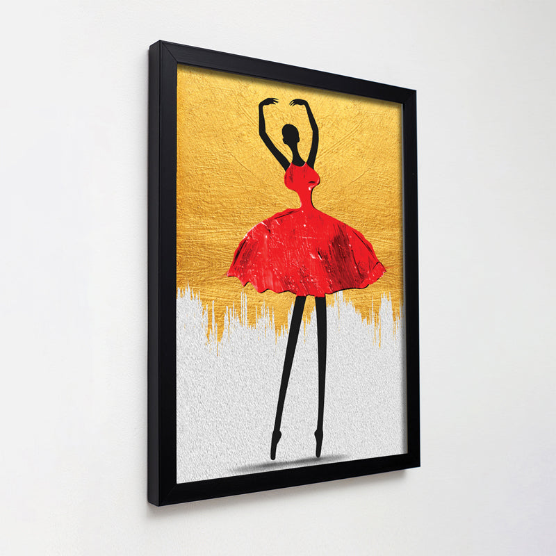 Buy Bellarina In Red Wall Art Wall Art & Paintings from Vaaree