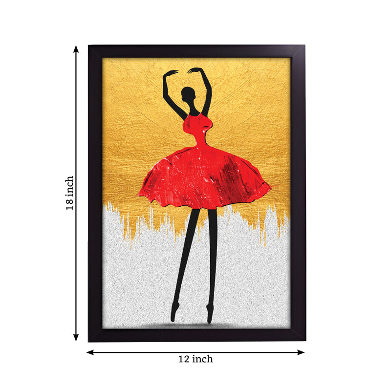 Buy Bellarina In Red Wall Art Wall Art & Paintings from Vaaree