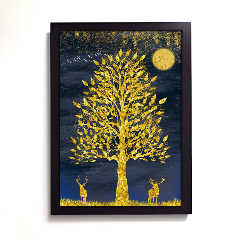 Buy Goldem Moon Wall Art Wall Art & Paintings from Vaaree