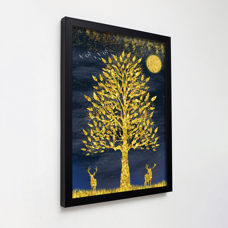 Buy Goldem Moon Wall Art Wall Art & Paintings from Vaaree