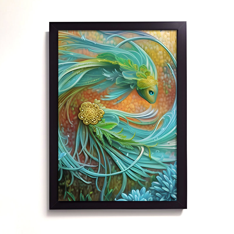 Buy Turquoise Fins Wall Art Wall Art & Paintings from Vaaree