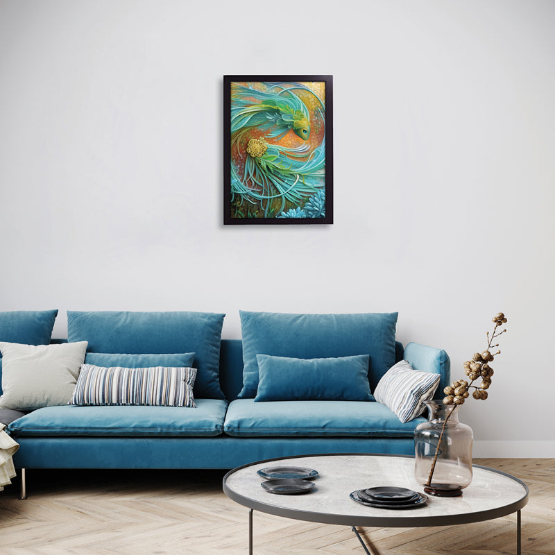 Buy Turquoise Fins Wall Art Wall Art & Paintings from Vaaree