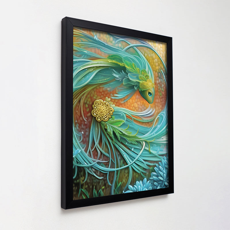 Buy Turquoise Fins Wall Art Wall Art & Paintings from Vaaree