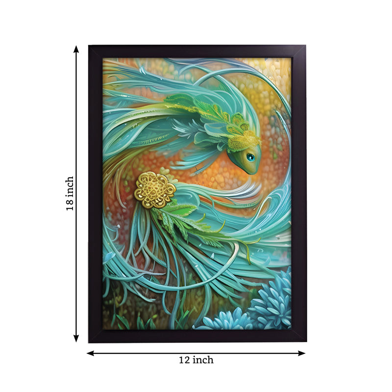 Buy Turquoise Fins Wall Art Wall Art & Paintings from Vaaree