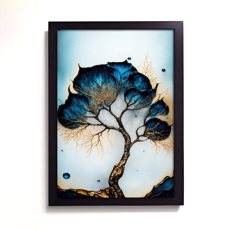 Buy Blue Foliage Fuse Wall Art Wall Art & Paintings from Vaaree