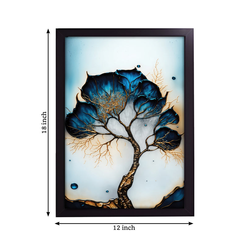 Buy Blue Foliage Fuse Wall Art Wall Art & Paintings from Vaaree