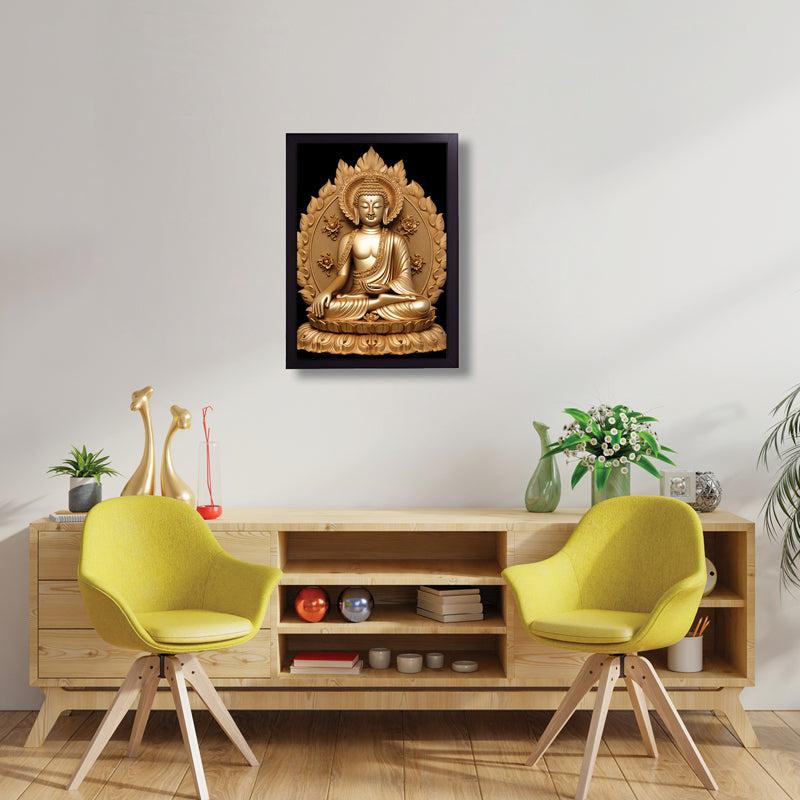 Buy Nirvana's Gaze Buddha Wall Painting Wall Art & Paintings from Vaaree