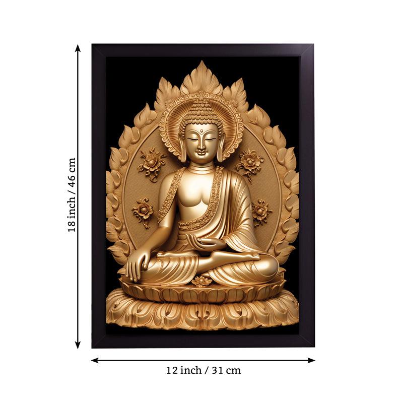 Buy Nirvana's Gaze Buddha Wall Painting Wall Art & Paintings from Vaaree