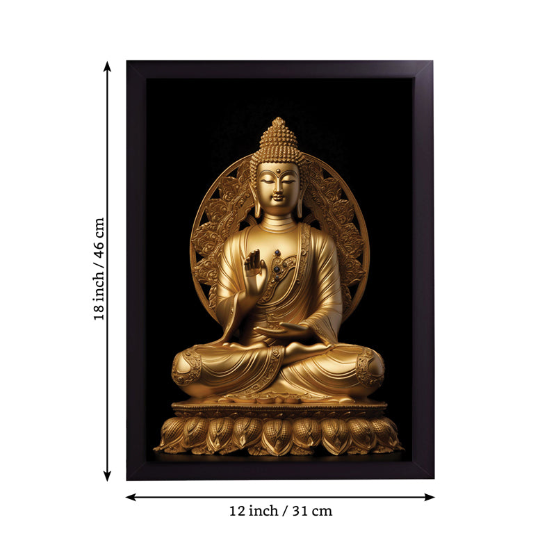 Buy Sacred Contemplation Buddha Wall Painting Wall Art & Paintings from Vaaree