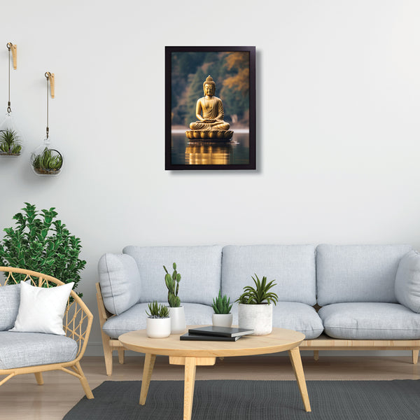 Buy Benevolent Aura Buddha Wall Painting Wall Art & Paintings from Vaaree