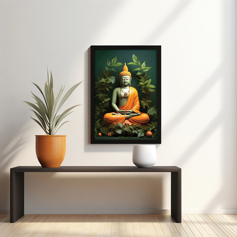 Buy Celestial Stillness Buddha Wall Painting Wall Art & Paintings from Vaaree