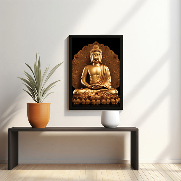 Buy Seraphic Vision Buddha Wall Painting Wall Art & Paintings from Vaaree