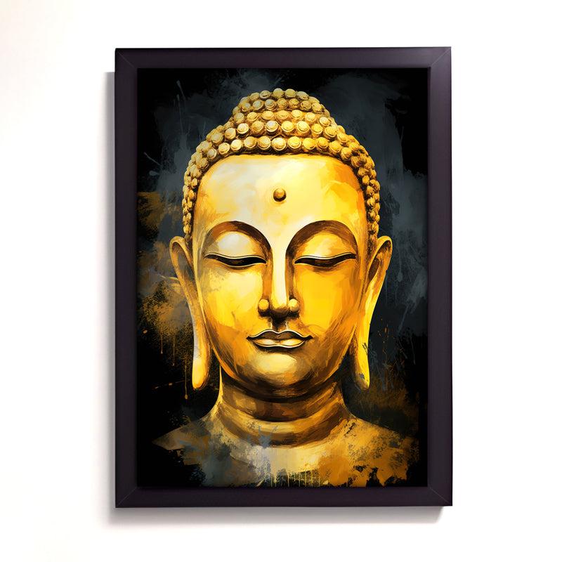 Buy Omniscient Peace Buddha Wall Painting Wall Art & Paintings from Vaaree