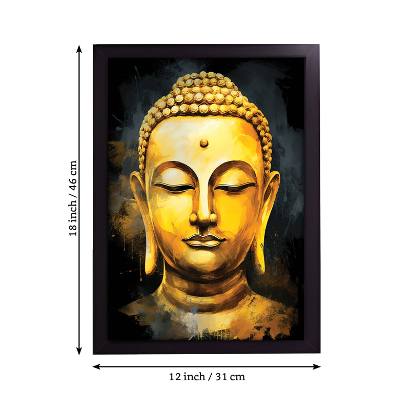 Buy Omniscient Peace Buddha Wall Painting Wall Art & Paintings from Vaaree