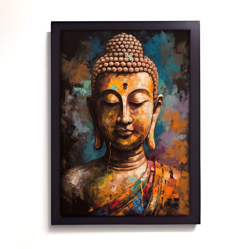 Buy Reverie Halo Buddha Wall Painting Wall Art & Paintings from Vaaree