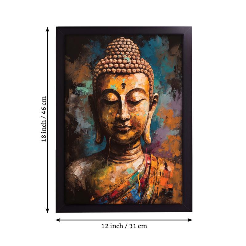 Buy Reverie Halo Buddha Wall Painting Wall Art & Paintings from Vaaree